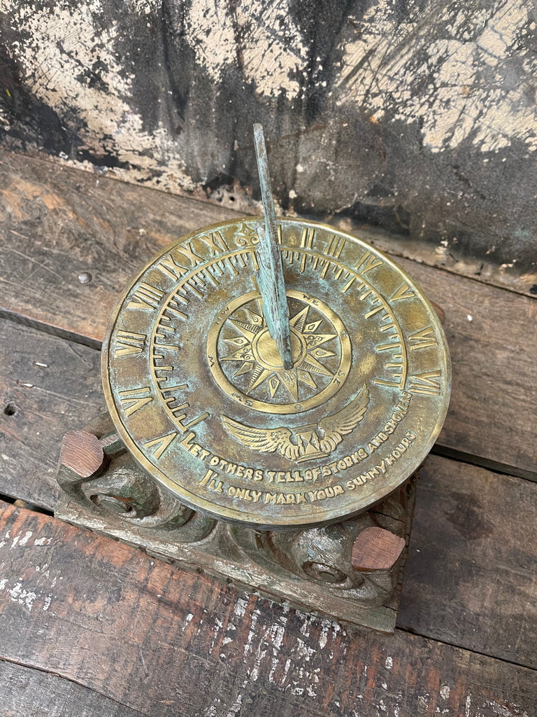 Solid Brass Colonial Sundial (1820)